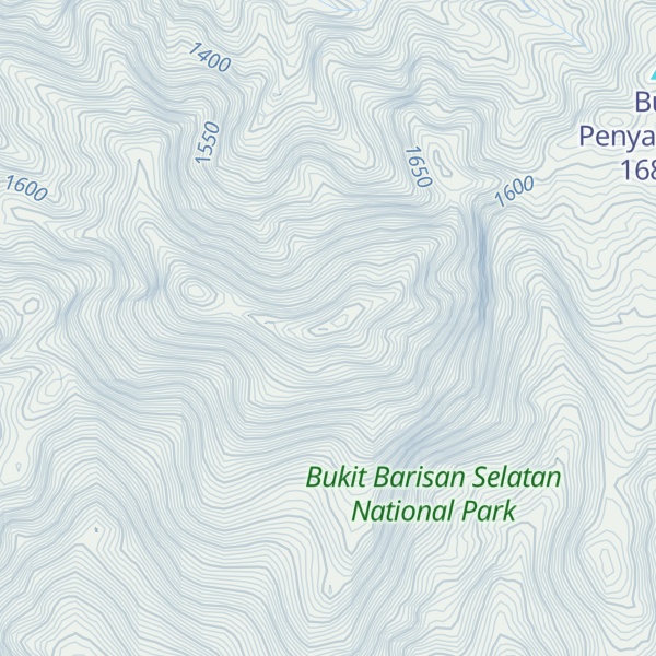 Map of Gunung Pugung