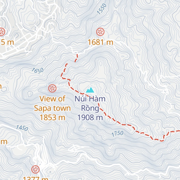 Map of Núi Hàm Rồng