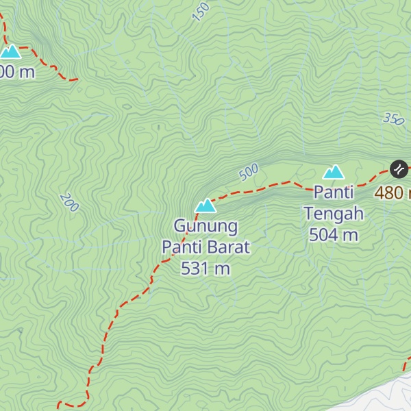 Map of Gunung Panti Barat