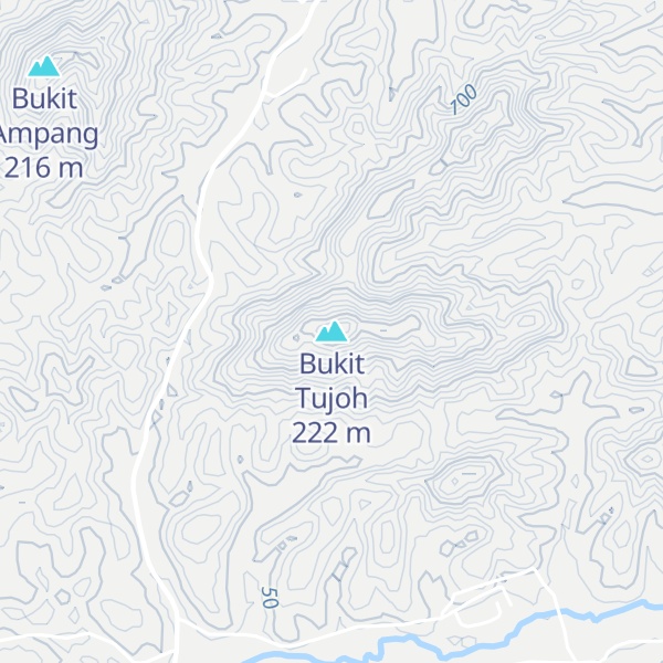 Map of Bukit Tujoh
