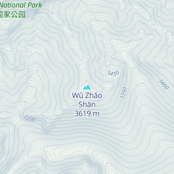 Map of Wǔ Zhǎo Shān