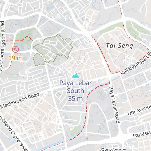 Map of Paya Lebar South