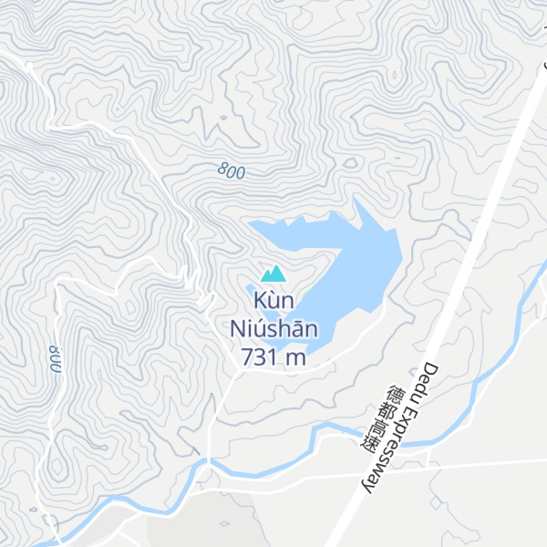 Map of Kùn Niúshān