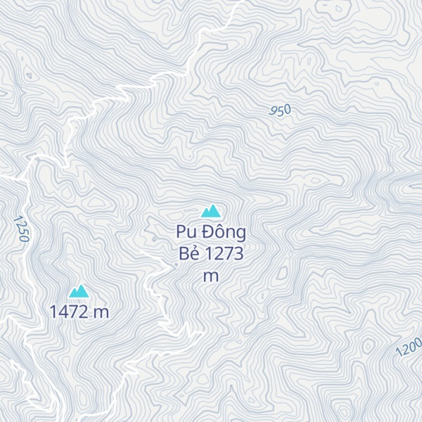 Map of Pu Đông Bẻ
