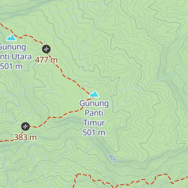Map of Gunung Panti Timur