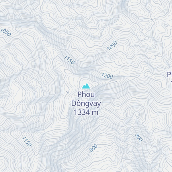 Map of Phou Dôngvay
