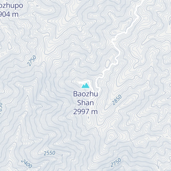 Map of Baozhu Shan