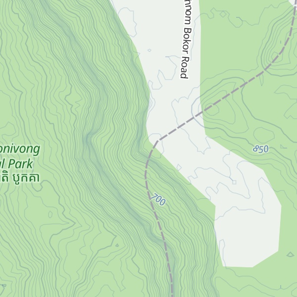 Map of Phnum Veal Thum