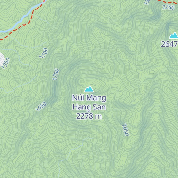 Map of Núi Mang Hang San