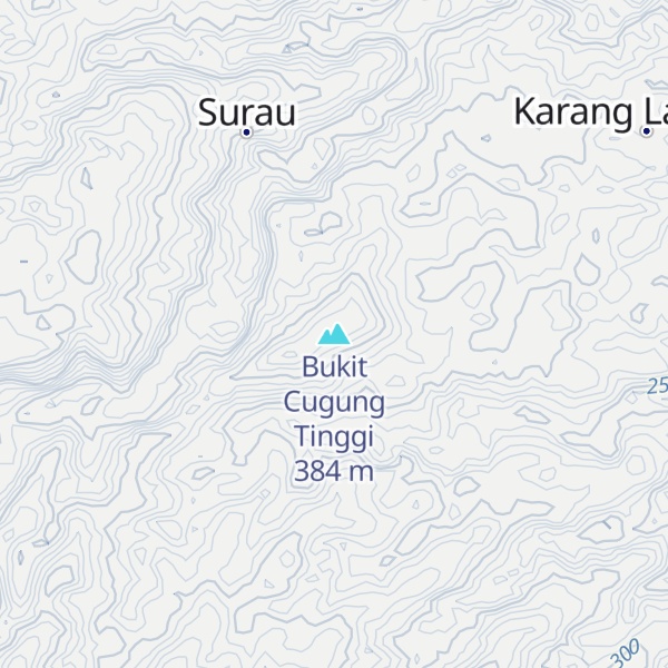 Map of Bukit Cugung Tinggi