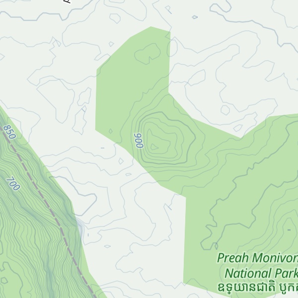 Map of Phnum Thlaeum Thma