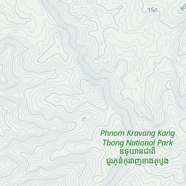 Map of Phnum Damnak Dambouk