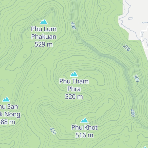 Map of Phu Tham Phra