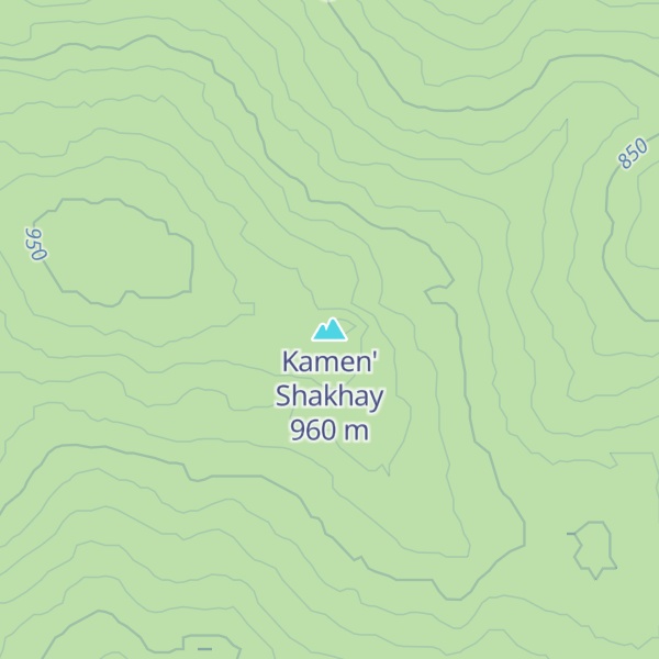 Map of Kamen' Shakhay