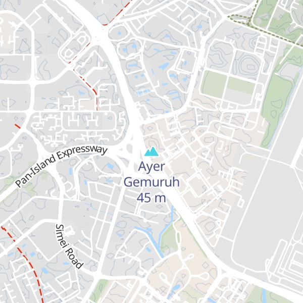 Map of Ayer Gemuruh