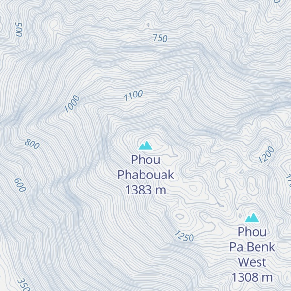 Map of Phou Phabouak