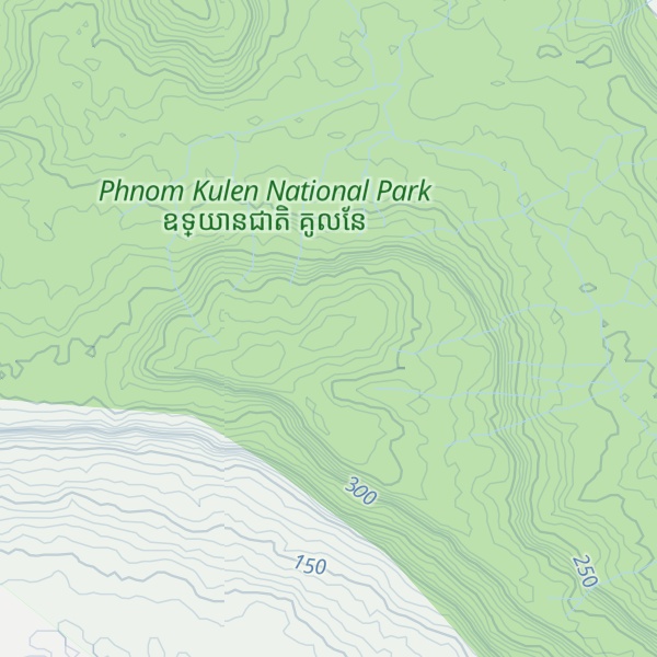 Map of Phnom Kbal Spean