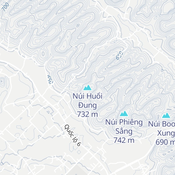 Map of Núi Huổi Đung