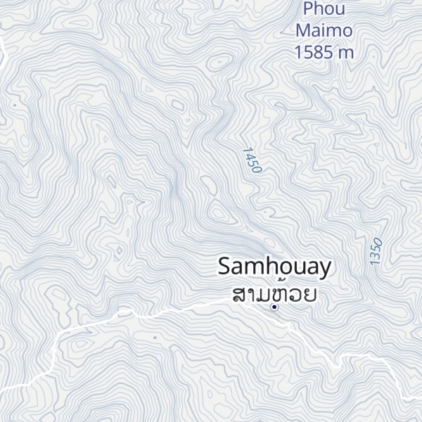 Map of Phou Phahian