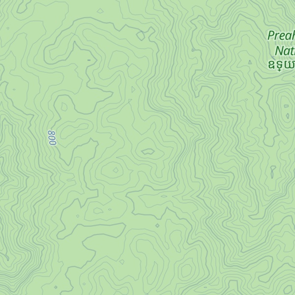 Map of Phnum Mlu Trieng