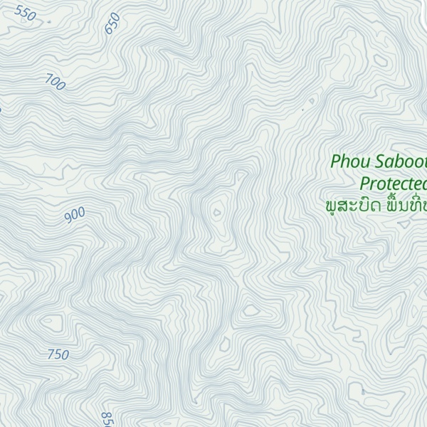 Map of Phou Kaokoai