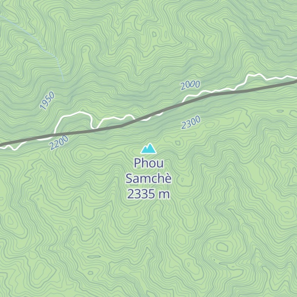 Map of Phou Samchè