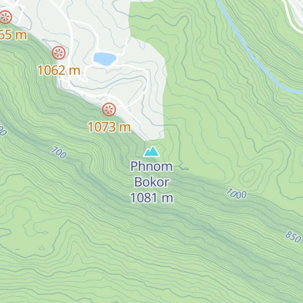 Map of Phnom Bokor