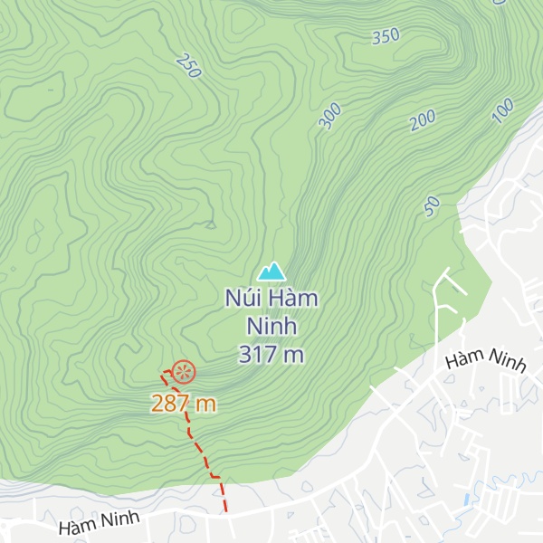 Map of Núi Hàm Ninh