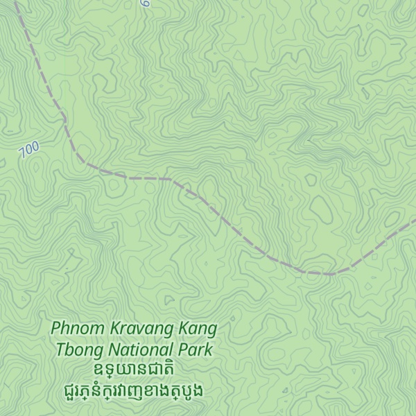 Map of Phnum Teab Ot