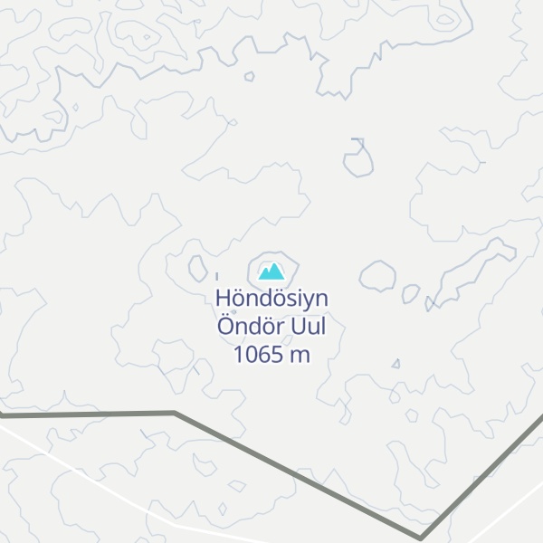 Map of Höndösiyn Öndör Uul