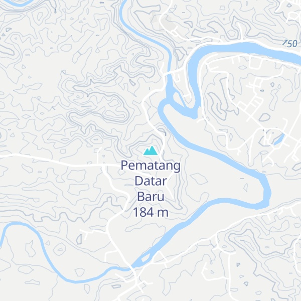Map of Pematang Datar Baru