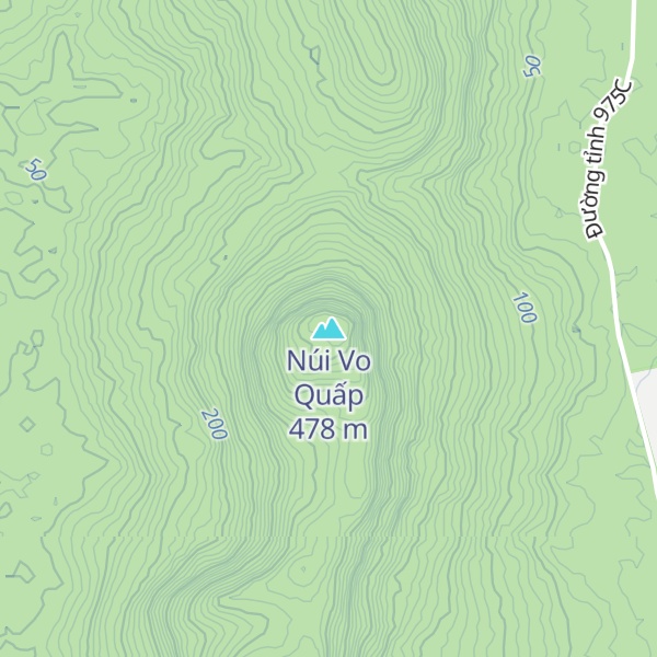 Map of Núi Vo Quấp