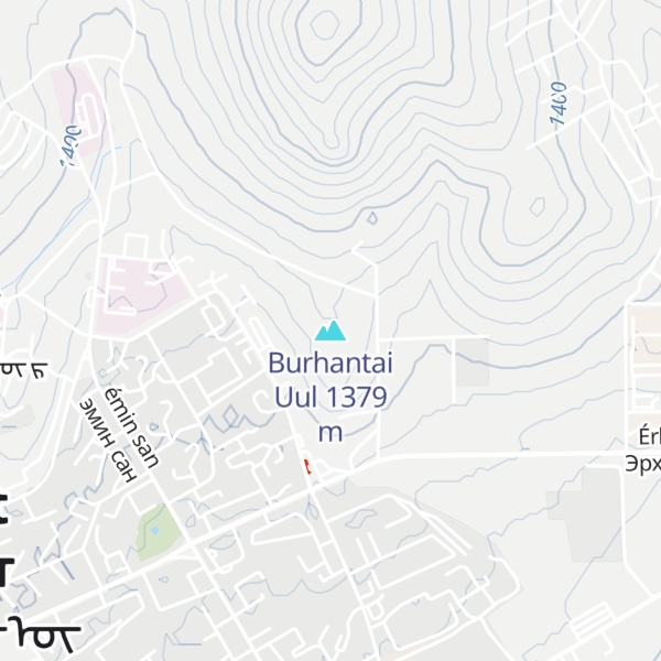 Map of Burhantai Uul