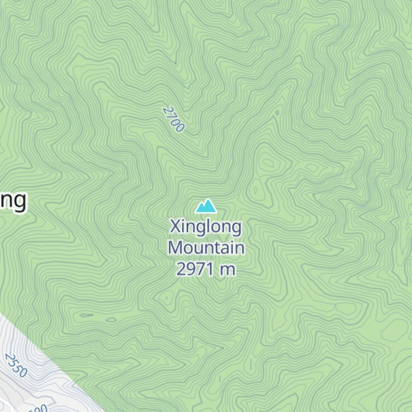Map of Xinglong Mountain