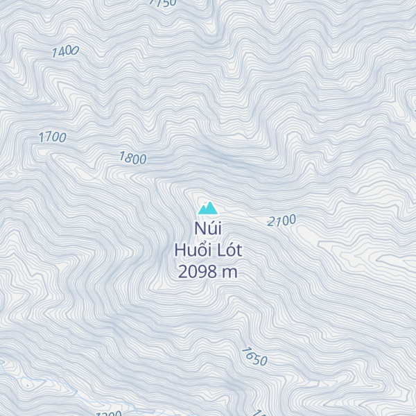 Map of Núi Huổi Lót
