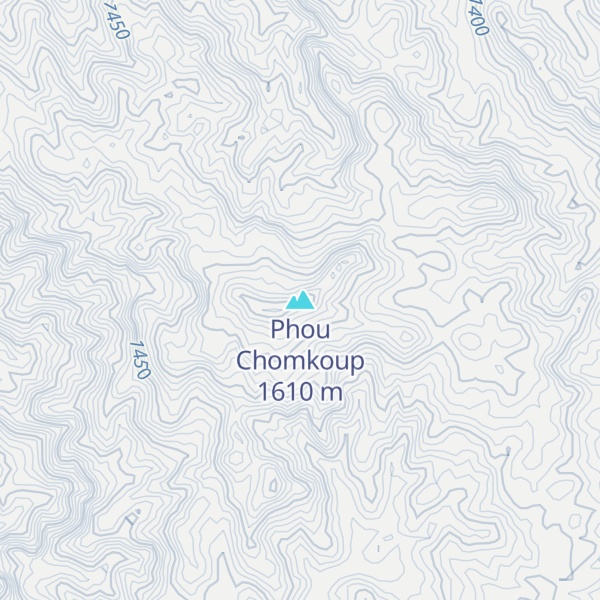 Map of Phou Chomkoup