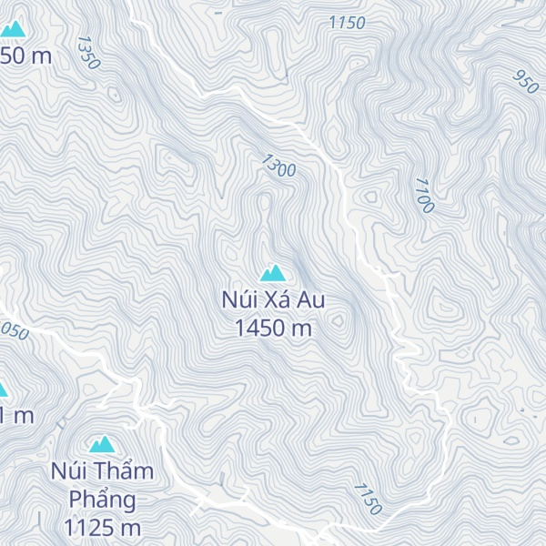Map of Núi Xá Au