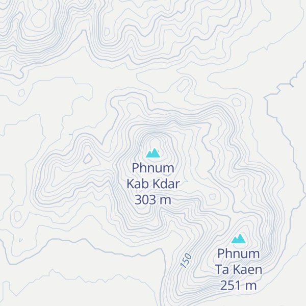 Map of Phnum Kab Kdar