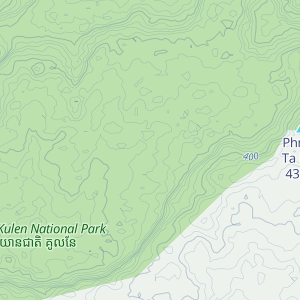 Map of Phnom Kulen