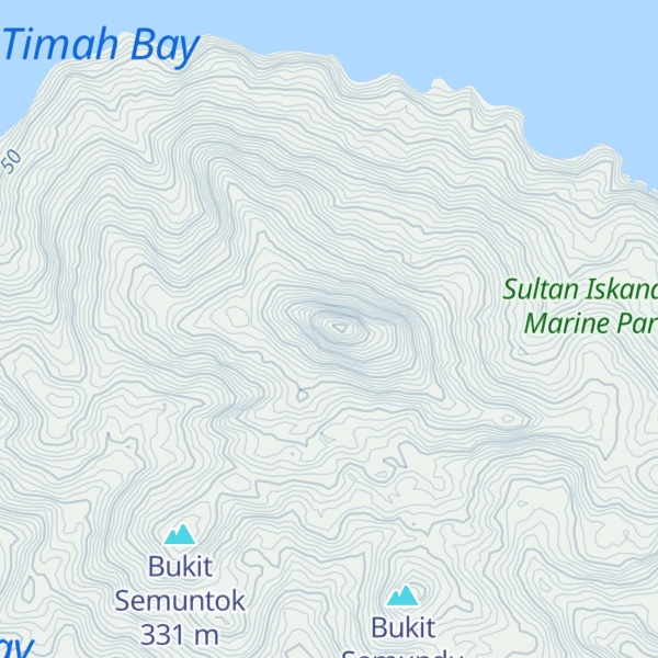 Map of Pulau Tinggi