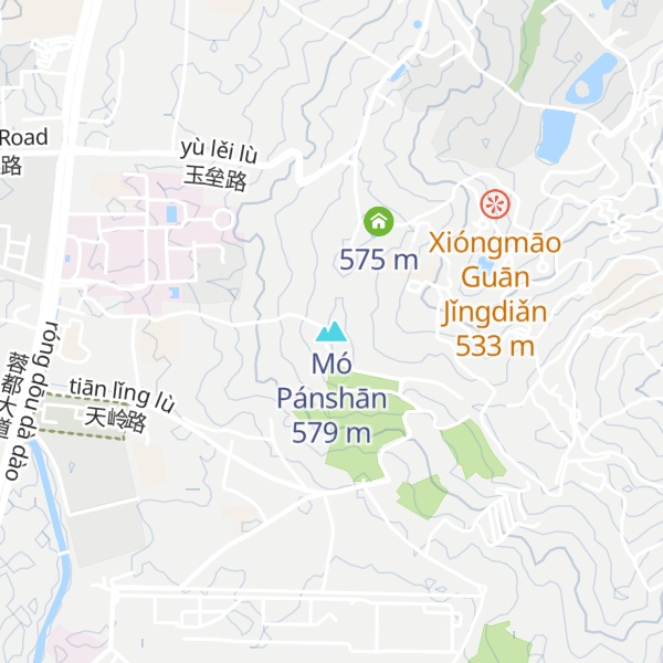 Map of Mó Pánshān