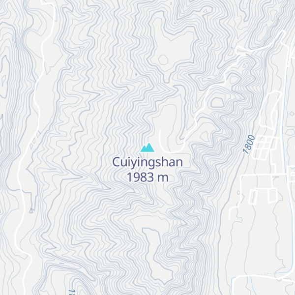 Map of Cuiyingshan