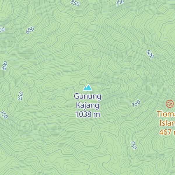 Map of Gunung Kajang