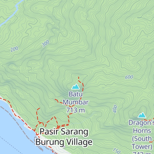 Map of Batu Sirau