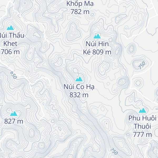Map of Núi Co Hạ