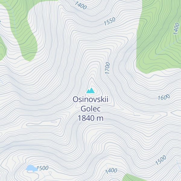 Map of Osinovskii Golec