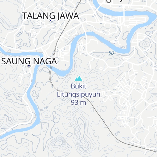 Map of Bukit Litungsipuyuh
