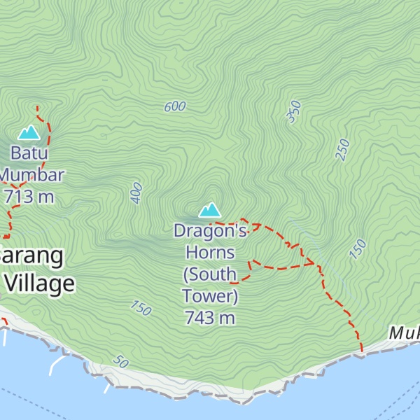 Map of Dragon's Horns (South Tower)