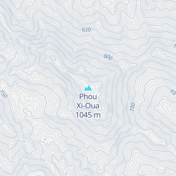 Map of Phou Xi-Oua