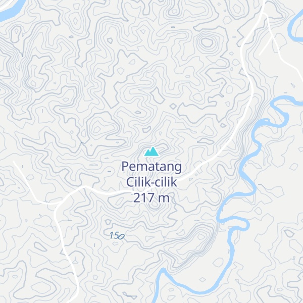 Map of Pematang Cilik-cilik
